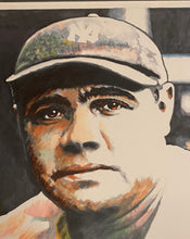 Load image into Gallery viewer, Framed Babe Ruth New York Yankees MLB Lithograph Baseball