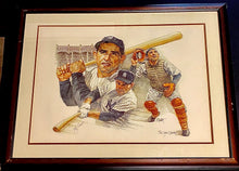 Load image into Gallery viewer, Signed Yogi Berra Framed Lithograph Numbered MLB Baseball Photo