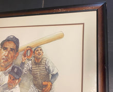 Load image into Gallery viewer, Signed Yogi Berra Framed Lithograph Numbered MLB Baseball Photo