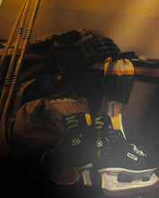 Load image into Gallery viewer, “Skate Of The Art” Hockey Plaque Hockey Equipment Dressing Room Photo
