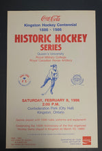 Load image into Gallery viewer, Kingston Hockey Centennial Historic Hockey Series Universities Collages Tournament Poster