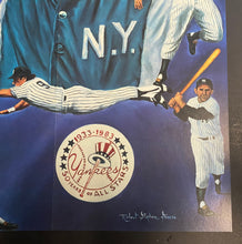 Load image into Gallery viewer, 1983 New York Yankees Season Commemorative MLB Baseball Poster Babe Ruth