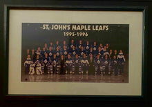 Load image into Gallery viewer, 1995/96 St. John’s Maple Leafs Framed AHL Team Hockey Photo