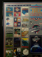 Load image into Gallery viewer, Framed 1948-1992 World Series List Of Programs Blue Jays Champions MLB Baseball Poster