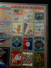 Load image into Gallery viewer, Framed 1948-1992 World Series List Of Programs Blue Jays Champions MLB Baseball Poster
