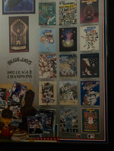 Load image into Gallery viewer, Framed 1948-1992 World Series List Of Programs Blue Jays Champions MLB Baseball Poster