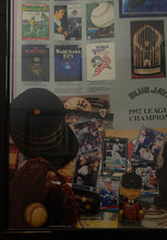Load image into Gallery viewer, Framed 1948-1992 World Series List Of Programs Blue Jays Champions MLB Baseball Poster