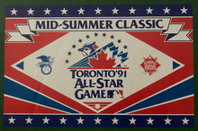 Load image into Gallery viewer, 1991 MLB All-Star Game Toronto Poster All-Star Game Program Covers