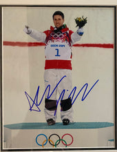 Load image into Gallery viewer, Alexandre Bilodeau Signed Framed 8" X 10" Photograph Vancouver 2010 Ticket Stub Framed Display JSA