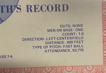 Load image into Gallery viewer, Framed Henry Aaron 715th Home Run “I was watching when” Record Broken MLB Baseball