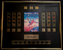 Load image into Gallery viewer, 1994 World Cup U.S.A Framed Tournament Program + Full Pin Collection Soccer/Football Piece