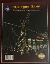 Load image into Gallery viewer, Framed Toronto Maple Leafs Inaugural Game Program With Game Proof Coins Set Silver Gold Bronze