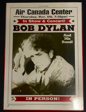 Load image into Gallery viewer, 2001 Bob Dylan And His Band Toronto, Ont. Show Shrink Wrapped Music Poster