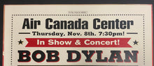 Load image into Gallery viewer, 2001 Bob Dylan And His Band Toronto, Ont. Show Shrink Wrapped Music Poster