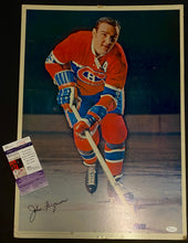 Load image into Gallery viewer, Signed John Ferguson Montreal Canadiens Color NHL Hockey Poster JSA COA