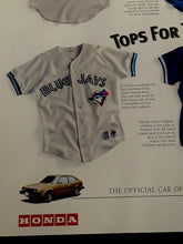 Load image into Gallery viewer, Toronto Blue Jays Jerseys Over The Past 20 Years Honda Baseball Poster