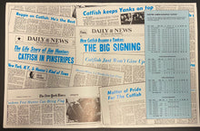 Load image into Gallery viewer, James “Catfish” Hunter Tribute Program/Inset/Poster New York Yankees MLB Baseball