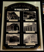 Load image into Gallery viewer, The Original Six Arenas “End Of An Era” NHL Hockey Leafs Bruins Rangers Red Wings Habs Blackhawks Plaque