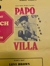 Load image into Gallery viewer, 1973 Clyde Gray V Papa Villa Halifax Forum Canadian Welter Weight Champ Original Broadside