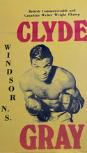 Load image into Gallery viewer, 1973 Clyde Gray V Papa Villa Halifax Forum Canadian Welter Weight Champ Original Broadside