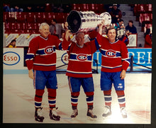 Load image into Gallery viewer, Montreal Canadiens Beliveau Richard Lafleur W/Stanley Cup NHL Old Timers Photo