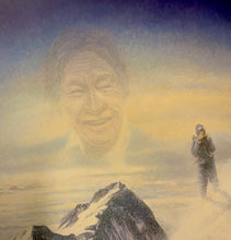 Load image into Gallery viewer, 1953 Edmund Hillary Signed Mount Everest Signed Numbered Limited Edition Large Deluxe Framed Print
