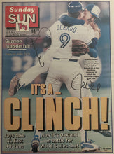 Load image into Gallery viewer, 1992 Signed Toronto Sunday Sun Duane Ward John Olerud Framed MLB Baseball Photo