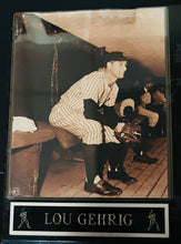 Load image into Gallery viewer, Baseballs Ironmen Plaque Cal Ripken JR. Lou Gehrig MLB record Consecutive games