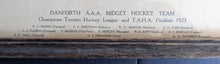 Load image into Gallery viewer, 1922/23 Danforth Amatuer Athletic Association Midget (16 y.o) Hockey Team Photo Carl Voss NHL