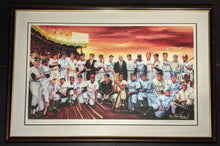 Load image into Gallery viewer, "Boys Of Summer - Men Of Fall" Deceased MLB President Kennedy DiMaggio Williams Babe Ruth Berra Robinson Framed Print