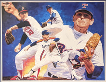 Load image into Gallery viewer, Signed Framed Nolan Ryan Lithograph MLB Texas Rangers Los Angelas Angels Houston Astros New York Mets Artist Danny Day Autographed