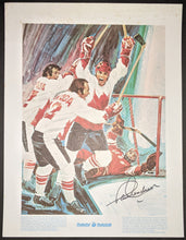 Load image into Gallery viewer, Team Canada USSR Paul Henderson Signed Vintage Poster Artist Andre L'Archeveque