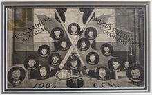 Load image into Gallery viewer, Framed Original Montreal Canadiens Team Photos Stanley Cup NHL Vintage