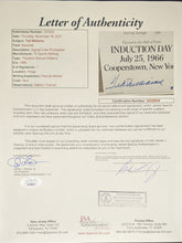 Load image into Gallery viewer, Signed Framed Ted Williams MLB Photo LOA JSA Vintage Autographed