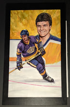 Load image into Gallery viewer, Large Original Marcel Dionne Painting NHL Los Angelas Kings Artist Doug West Autographed