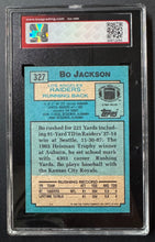 Load image into Gallery viewer, 1988 Topps #327 Bo Jackson Football Card KSA 8 NMM Oakland Raiders Vintage NFL
