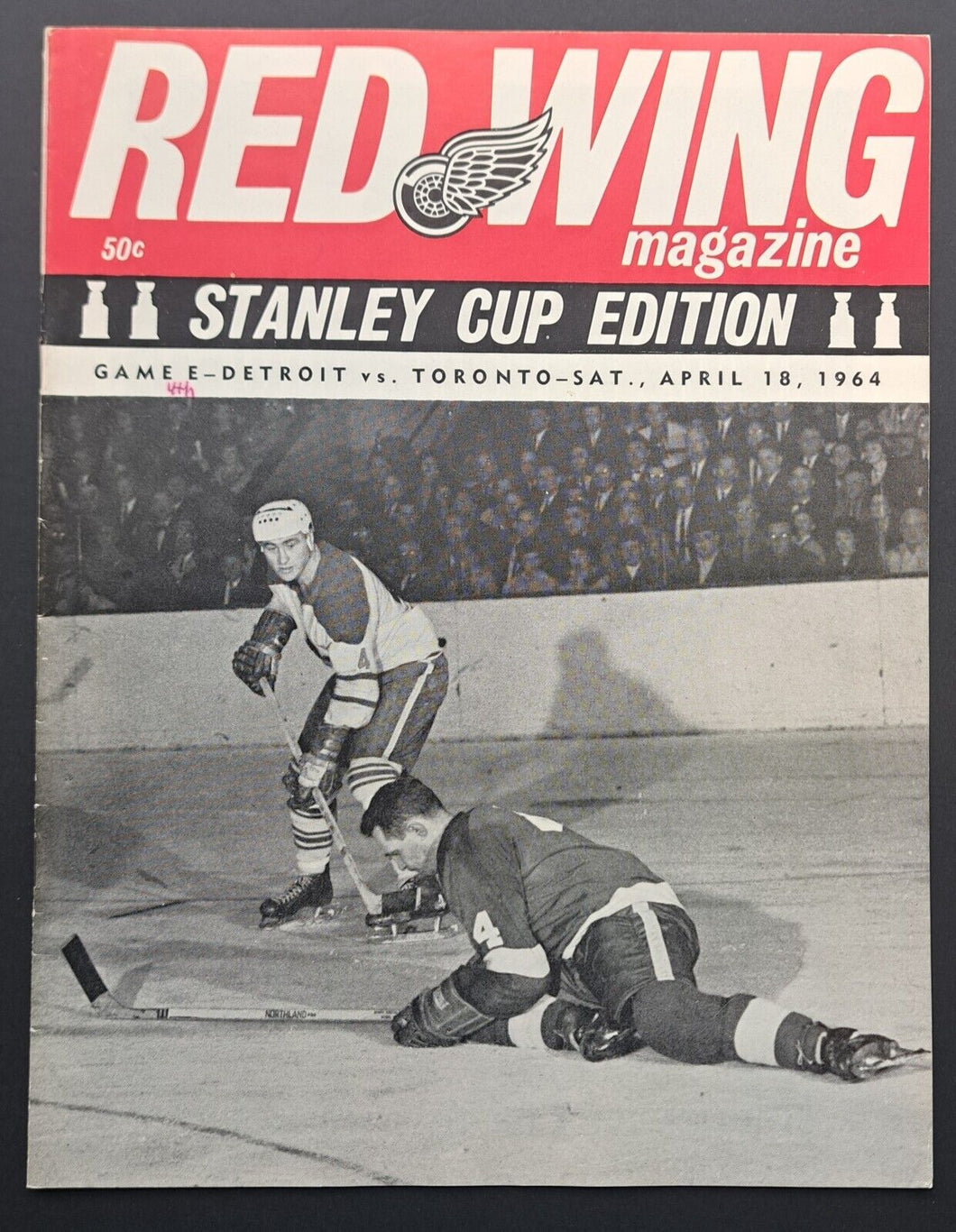 1964 Detroit Olympia Stanley Cup Program Red Wings Toronto Maple Leafs Hockey