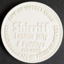 Load image into Gallery viewer, 1960/1961 Gordie Howe Shirriff Vintage Plastic White Hockey Coin Premium NHL
