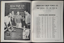 Load image into Gallery viewer, 1965 NFL Championship Football Program GB Packers v Browns Jim Brown Final Game
