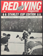 1964 Detroit Olympia Stanley Cup Program Red Wings Toronto Maple Leafs Hockey