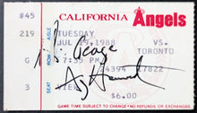 Load image into Gallery viewer, 1988 Jerry Howarth Signed Autographed California Angels Baseball Ticket Vtg MLB
