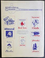 Load image into Gallery viewer, 1977 International League All Star Game Vintage Lineup Sheet Program Red Sox
