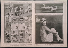 Load image into Gallery viewer, 1919 Police Gazette Journal Chicago Black Sox Photo World Series Baseball VTG
