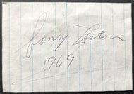 Sonny Liston Autographed Signed Cut Vintage Heavyweight Champion Boxing JSA LOA