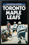 1985-86 Toronto Maple Leafs NHL Hockey Official Yearbook Vintage Borje Salming