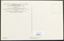 Load image into Gallery viewer, 1972 Buck Leonard Baseball Hall Of Fame Plaque Signed Postcard JSA Certified
