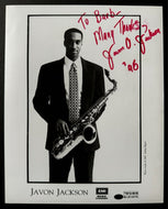1995 Javon Jackson Autographed Signed Jazz Musician Photo Vintage Music