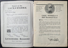 Load image into Gallery viewer, Soft Cover Carl Hubbell&#39;s 1937 Baseball Book New York Giants MLB Hall Of Fame
