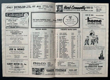 Load image into Gallery viewer, 1963 Boston Garden Program Toronto Maple Leafs Boston Bruins NHL Vintage
