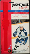Load image into Gallery viewer, 1986/87 Pro-Sport Autograph Watch NHL Player Backing Cards Lemieux Messier Vtg
